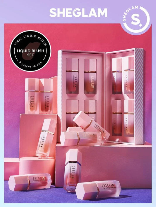 SHEGLAM COLOR BLOOM LIQUID BLUSH BOX 8 PCS